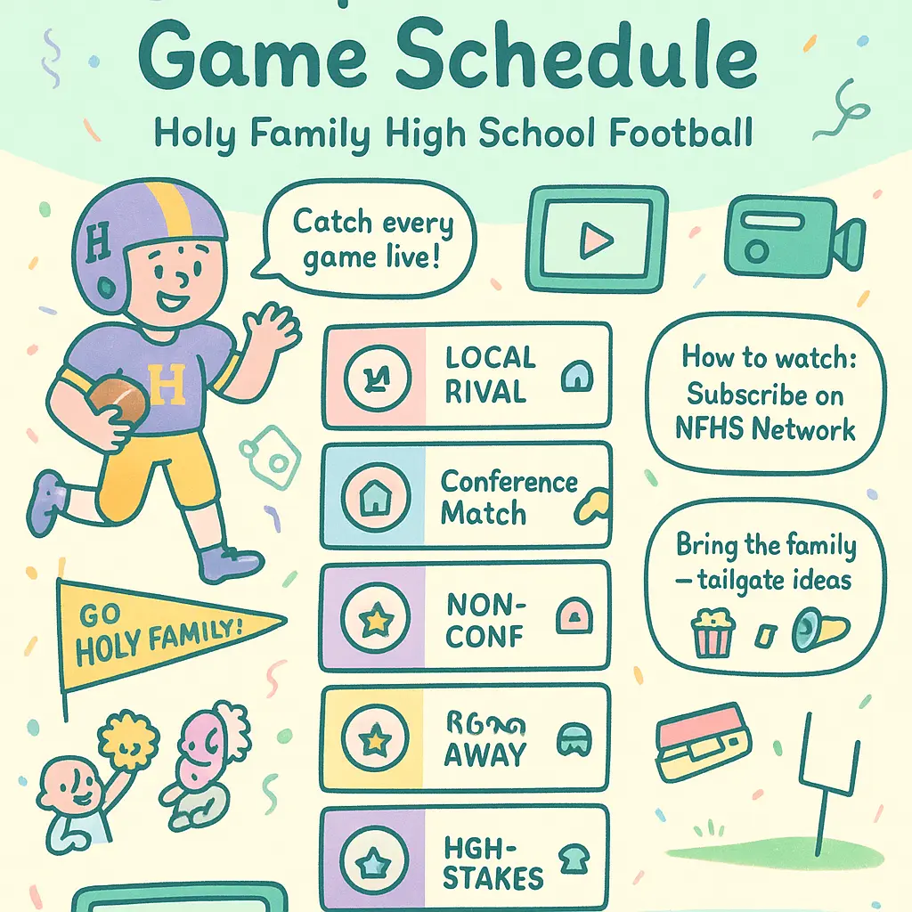 holy family football schedule - Network
