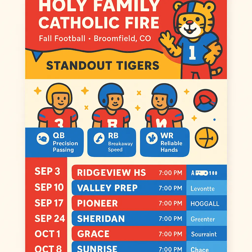 holy family football schedule - Catholic